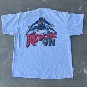 Vintage 1997 Rescue 911 Graphic T-Shirt 
Made In USA Size XL